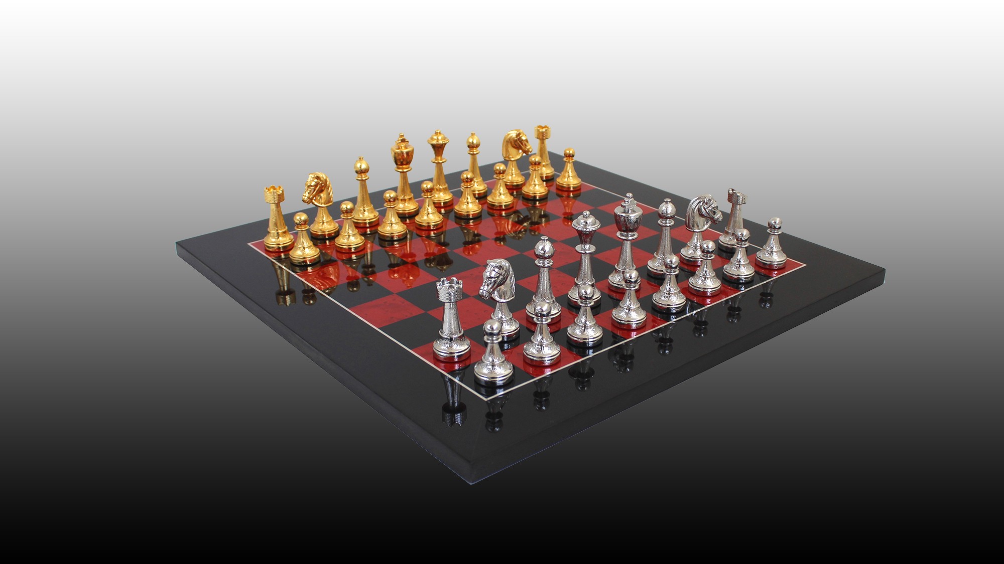 Italian Luxury Chess set from Italy game shop Florence opening online  Company Production Italian chess board hand carved pieces