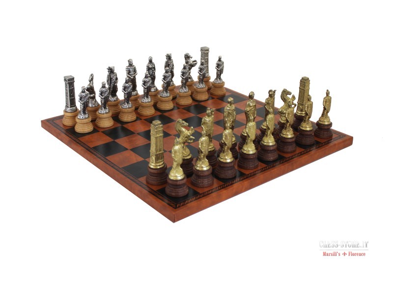 Italian Luxury Chess set from Italy game shop Florence opening online  Company Production Italian chess board hand carved pieces