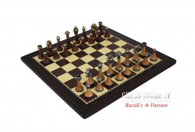 Chess set - Ajedrez del Real Madrid con trofeos - Wood and metal