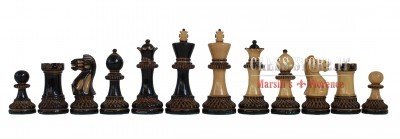 20 Heirloom Italian Solid Brass and Wood Staunton Chess Set